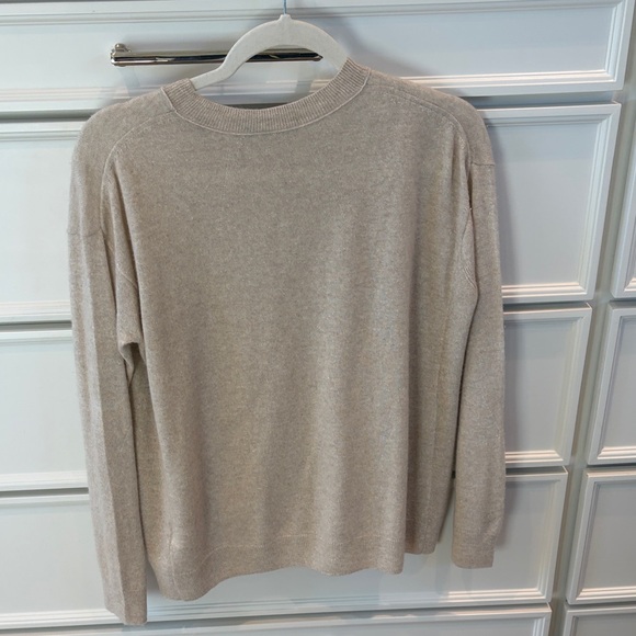 Vince Women's Cream Crew Neck Sweater - Picture 2 of 2